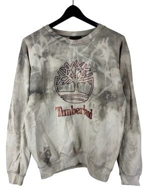 Vintage 2000s Timberland Tie Dye Custom Embroidered Pullover Sweatshirt Size M